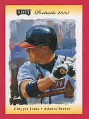 Chipper Jones [Autograph Gold] #35 Baseball Cards 2003 Playoff Portraits Prices