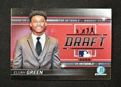 Elijah Green [Green] #BDN-5 Baseball Cards 2022 Bowman Draft Night Prices