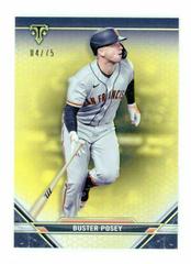 Buster Posey [Citrine] Baseball Cards 2021 Topps Triple Threads Prices