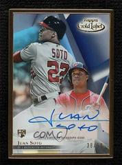 Juan Soto [Blue] #FA-JSO Baseball Cards 2018 Topps Gold Label Framed Autograph Prices