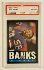 Carl Banks #111 Football Cards 1985 Topps Prices