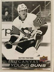 Valtteri Puustinen [Black & White] Hockey Cards 2022 Upper Deck UD Canvas Prices