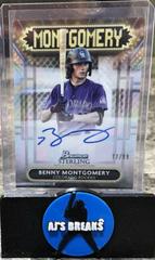 Benny Montgomery Baseball Cards 2022 Bowman Sterling Signage Autographs Prices
