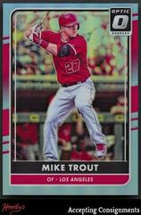 Mike Trout [Carolina Blue] Baseball Cards 2016 Panini Donruss Optic Prices