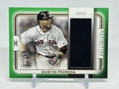 Dustin Pedroia [Green] #DJR-DP Baseball Cards 2023 Topps Definitive Jumbo Relic Collection Prices