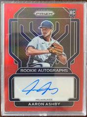 Aaron Ashby [Red Prizm] Baseball Cards 2022 Panini Prizm Rookie Autographs Prices