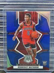 Bennedict Mathurin [Blue] Basketball Cards 2022 Panini Chronicles Draft Picks Mosaic Prices