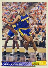 Victor Alexander Basketball Cards 1992 Upper Deck Prices