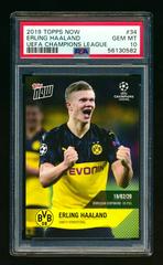 Erling Haaland #34 Soccer Cards 2019 Topps Now UEFA Champions League Prices