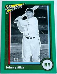 Johnny Mize [Green] Baseball Cards 2023 Panini Chronicles Classics Prices
