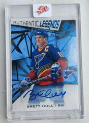 Brett Hull [Blue Autograph] Hockey Cards 2021 SP Game Used Prices