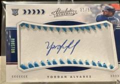 Yordan Alvarez [Material Signature Light Blue] Baseball Cards 2020 Panini Absolute Prices