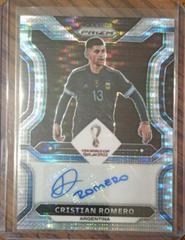 Cristian Romero [Breakaway] #S-CRO Soccer Cards 2022 Panini Prizm World Cup Signatures Prices