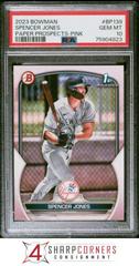 Spencer Jones [Pink] #BP-139 Baseball Cards 2023 Bowman Paper Prospects Prices
