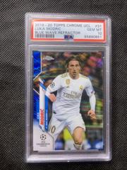 Luka Modric [Blue Wave Refractor] Soccer Cards 2019 Topps Chrome UEFA Champions League Prices