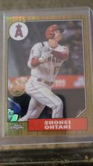 Shohei Ohtani [Gold] #87BC-2 Baseball Cards 2022 Topps Chrome 1987 Prices