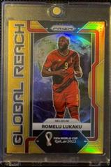 Romelu Lukaku [Gold] Soccer Cards 2022 Panini Prizm World Cup Global Reach Prices