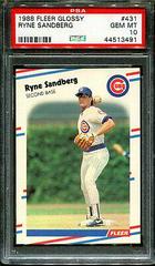 Ryne Sandberg #431 Baseball Cards 1988 Fleer Glossy Prices