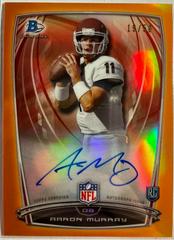 Aaron Murray [Orange Refractor] Football Cards 2014 Bowman Chrome Rookie Autograph Prices