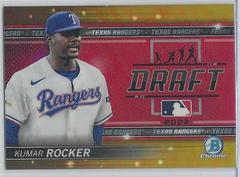 Kumar Rocker [Gold] #BDN-10 Baseball Cards 2022 Bowman Draft Night Prices
