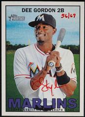 Dee Gordon [Red Ink] Baseball Cards 2016 Topps Heritage Real One Autographs Prices