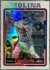 Yadier Molina [Refractor] #463 Baseball Cards 2005 Topps Chrome Prices
