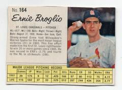 Ernie Broglio [Hand Cut] Baseball Cards 1962 Jell O Prices