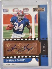 Thurman Thomas [Bronze] #SS-TTH Football Cards 2021 Panini Chronicles Signature Series Prices