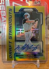Max Muncy [Autograph Gold Prizm] #DS-MU Baseball Cards 2021 Panini Prizm Draft Picks Standouts Prices