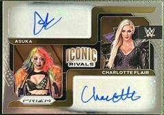 Asuka, Charlotte Flair #IR-AC Wrestling Cards 2022 Panini Prizm WWE Iconic Rivals Dual Autographs Prices