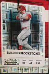Mike Trout [Building Blocks] #56 Baseball Cards 2021 Panini Contenders Prices