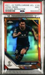 Lionel Messi [Orange Refractor] Soccer Cards 2021 Topps Chrome UEFA Champions League Prices