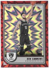Ben Simmons [Red Explosion] Basketball Cards 2022 Panini Hoops Prices