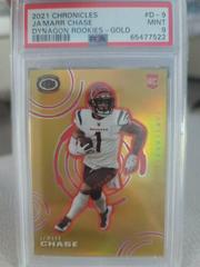 Ja'Marr Chase [Gold] #D-9 Football Cards 2021 Panini Chronicles Dynagon Rookies Prices