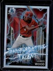 James Wood [Refractor] Baseball Cards 2023 Bowman Draft Transformative Talent Prices
