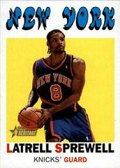 Latrell Sprewell #9 Basketball Cards 2000 Topps Heritage Prices