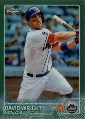 David Wright [Green Refractor] Baseball Cards 2015 Topps Chrome Prices