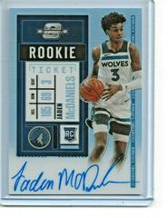 Jaden McDaniels [Autograph] Basketball Cards 2020 Panini Contenders Optic Prices