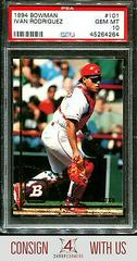 Ivan Rodriguez #101 Baseball Cards 1994 Bowman Prices