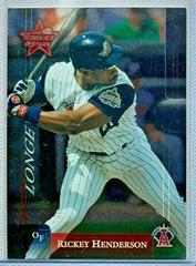 Rickey Henderson [Angels] Baseball Cards 2002 Leaf Rookies & Stars Prices
