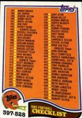 Checklist 397-528 #528 Football Cards 1982 Topps Prices