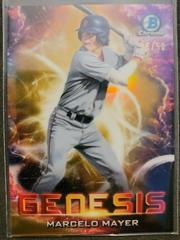 Marcelo Mayer [Gold Refractor] #GNS-4 Baseball Cards 2021 Bowman Draft Genesis Prices