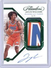 Jaylin Williams [Emerald] #23 Basketball Cards 2022 Panini Flawless Patch Autograph Prices