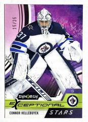 Connor Hellebuyck [Pink] Hockey Cards 2021 Upper Deck Synergy Exceptional Stars Prices