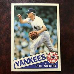 Phil Niekro Baseball Cards 1985 Topps Tiffany Prices