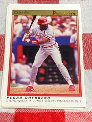 Pedro Guerrero #58 Baseball Cards 1991 O Pee Chee Premier Prices