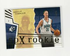 Britton Johnsen [Spectrum] #138 Basketball Cards 2003 Spx Prices