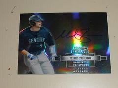 Mike Zunino [Black Refractor] Baseball Cards 2012 Bowman Sterling Autograph Prospects Prices