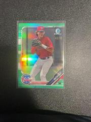Alec Bohm [Green Refractor] Baseball Cards 2019 Bowman Chrome Prospects Prices
