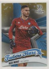 Alex Meret [Gold Refractor] Soccer Cards 2019 Topps Chrome UEFA Champions League Future Stars Prices